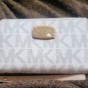 Michael Kors White and Gray Wallet
